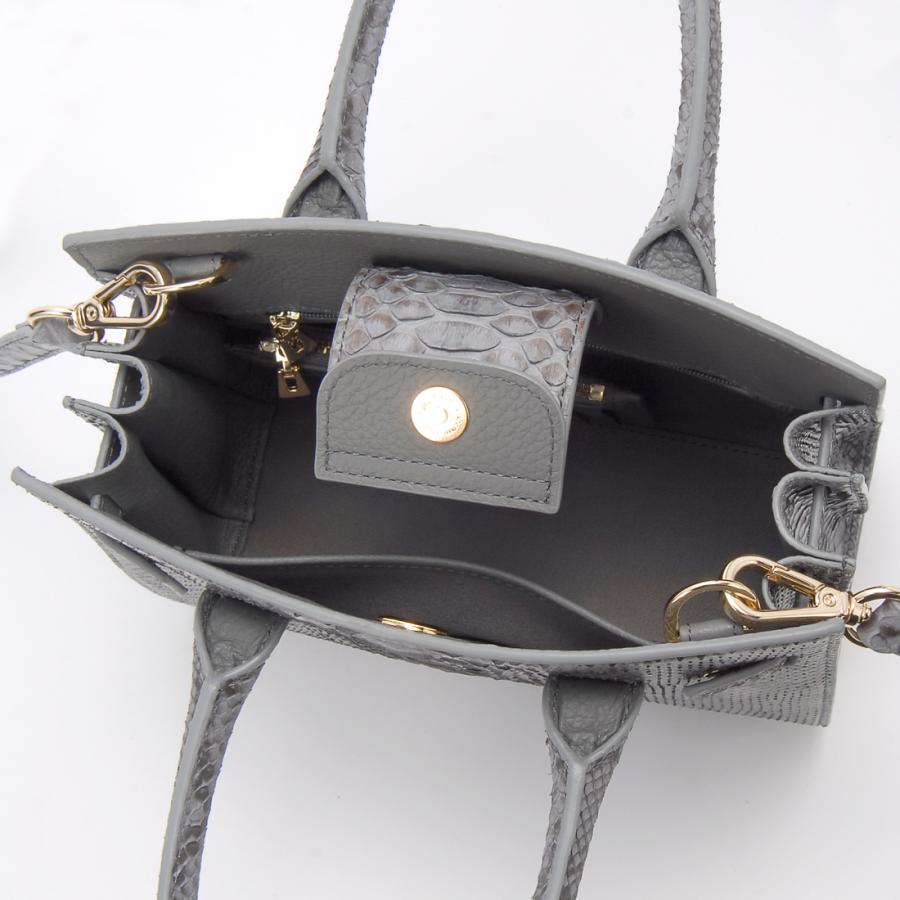 RODANIA パイソン 2ウェイハンドバッグ カードケース付き