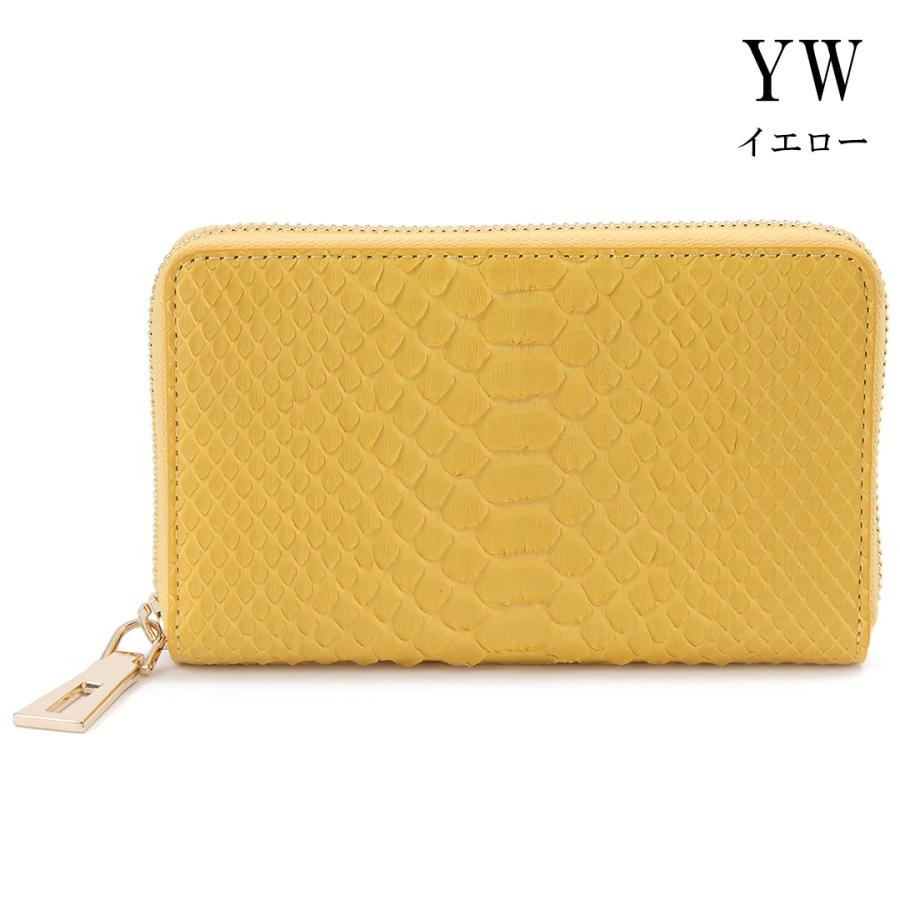 バレンタインセール ダイヤモンドパイソン 二つ折り財布　ハンディーウォレット パイソン ヘビ 蛇革 本革 開運 金運 財運 縁起 財布 |  | 09