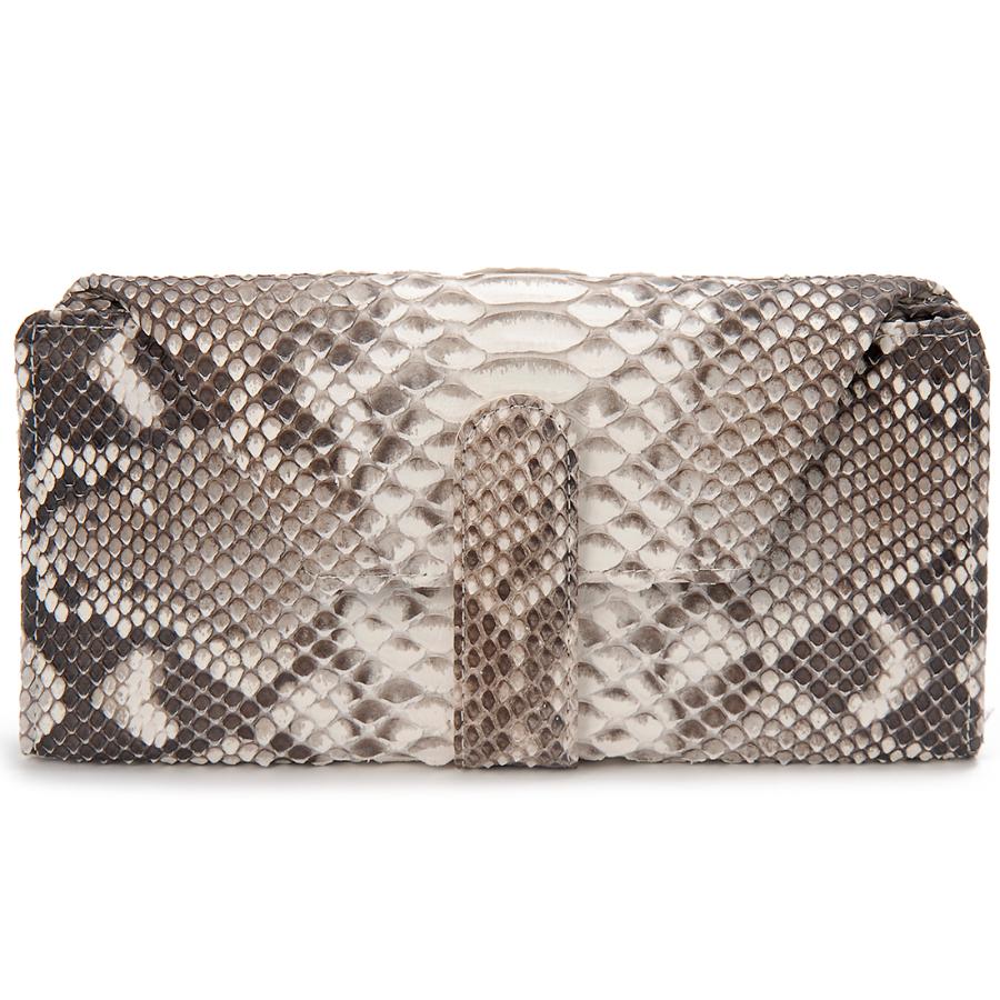 バレンタインセール 在庫一掃セール パイソン 長財布 レディース かぶせ ヘビ革 本革 開運 金運 財運 縁起 財布 |  | 05