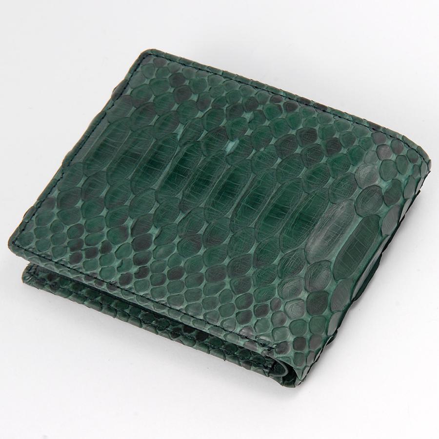 RODANIA（ロダニア） パイソン 二つ折り財布 ヘビ ダイヤモンド