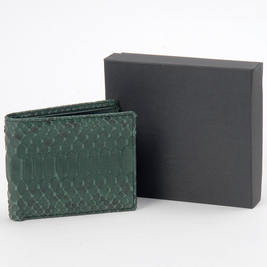 RODANIA（ロダニア） パイソン 二つ折り財布 ヘビ ダイヤモンド