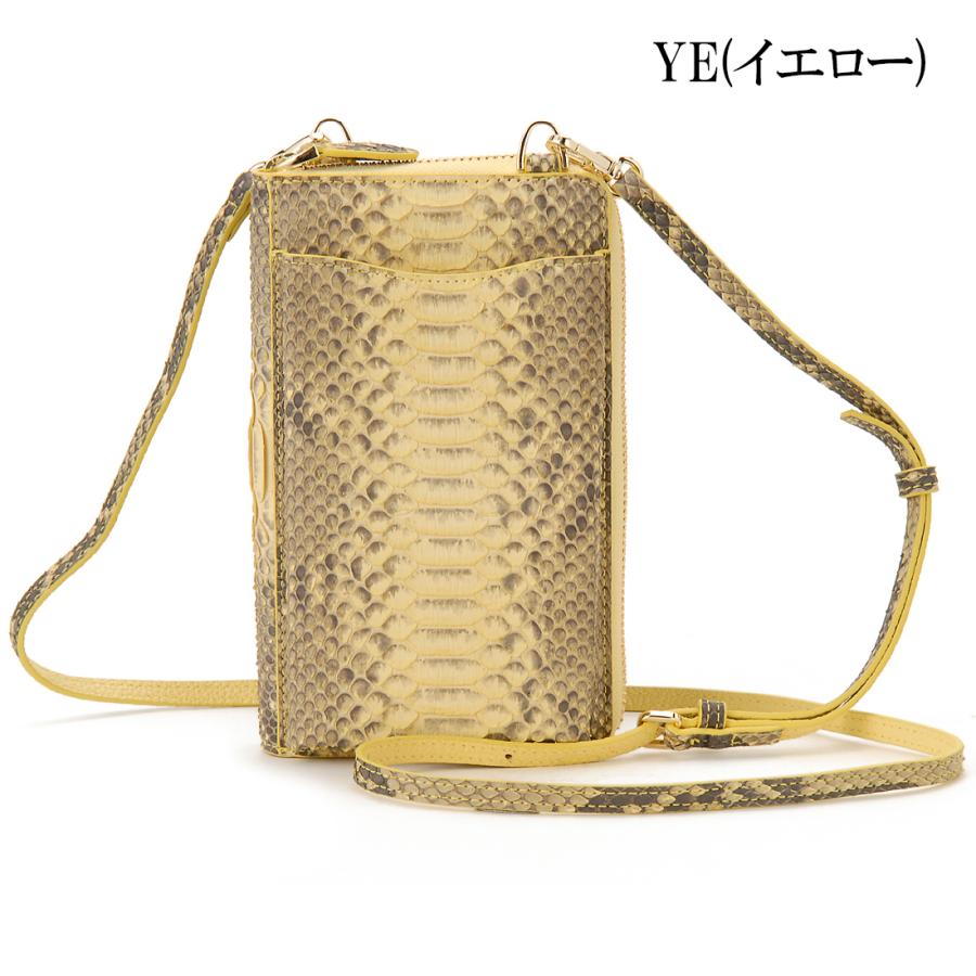 ダイヤモンドパイソン スマホポシェット ショルダーバッグ ヘビ ダイヤモンドパイソン スマホポシェット ショルダーバッグ ヘビ