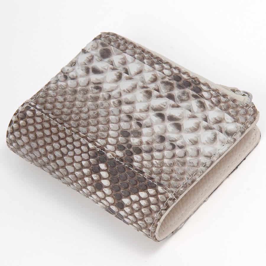 財布　二つ折り　蛇　パイソン　男女兼用　⭐︎SALEお値下げ中⭐︎ 在庫一掃セール パイソン 二つ折り財布 コンパクト財布 ヘビ 蛇