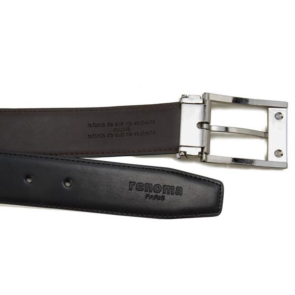 レノマ ベルト メンズ renoma 41 牛革 ビジネス リバーシブル ベルト ブラック/ブラウン | renoma | 02