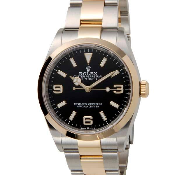ROLEX ロレックス エクスプローラー メンズ 腕時計 124273 ブラック×ゴールド | エクスプローラー（ROLEX）