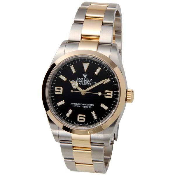 ROLEX ロレックス エクスプローラー メンズ 腕時計 124273 ブラック×ゴールド | エクスプローラー（ROLEX） | 01