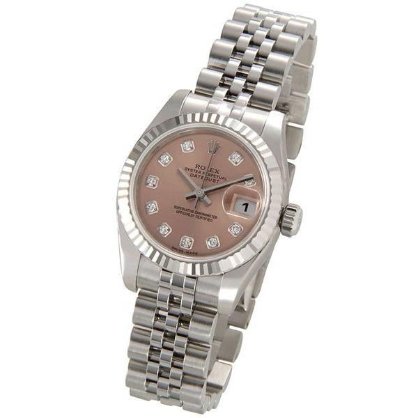ロレックス ROLEX 179174 G-PK デイトジャスト ピンク ダイヤモンド10P レディース 腕時計 新品 当店5年保証｜s-select｜02