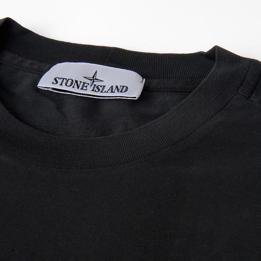 STONE ISLAND（ストーン アイランド） 半袖Tシャツ メンズ ブラック
