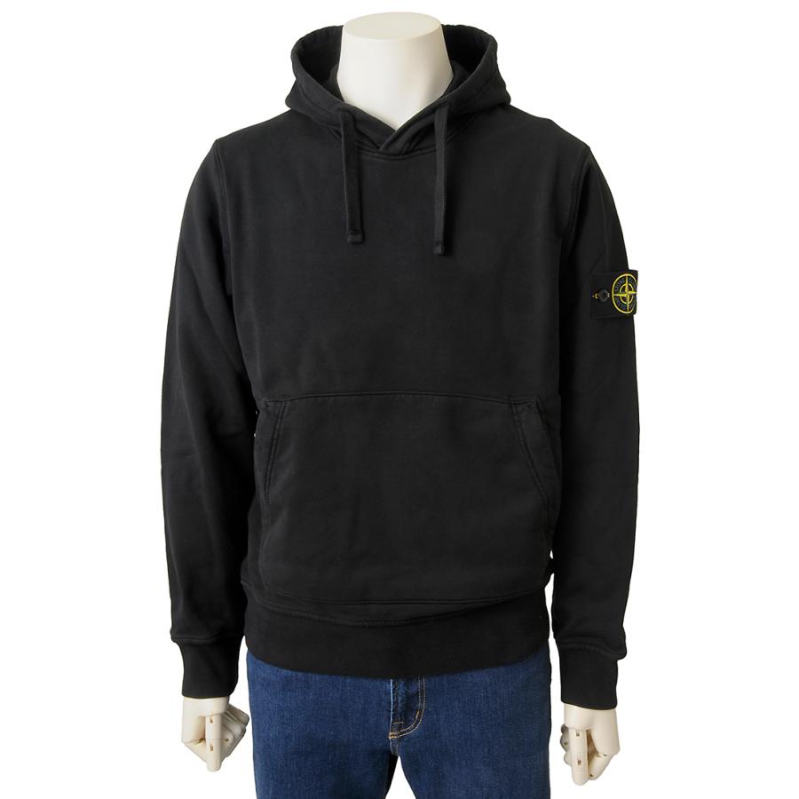 STONE ISLAND（ストーン アイランド） パーカー 長袖 メンズ ブラック 