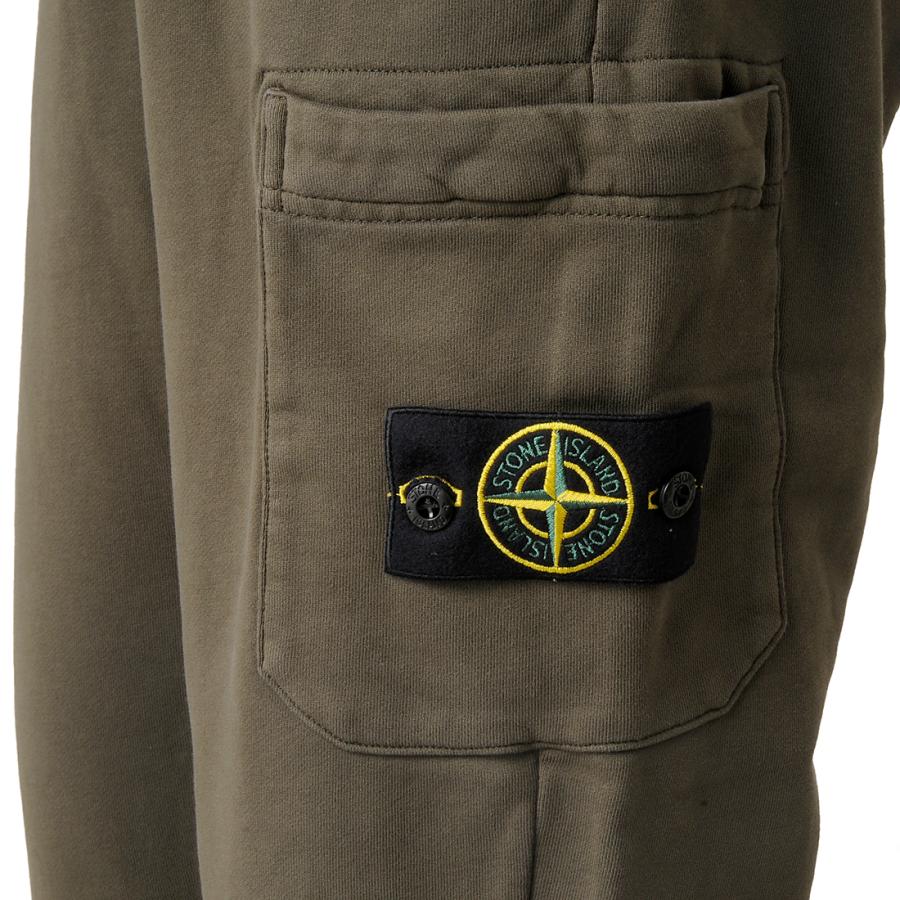ストーンアイランド　シャイニージャージー　カーキグリーン　W34 ストーンアイランド シャイニージャージー カーキグリーン W34