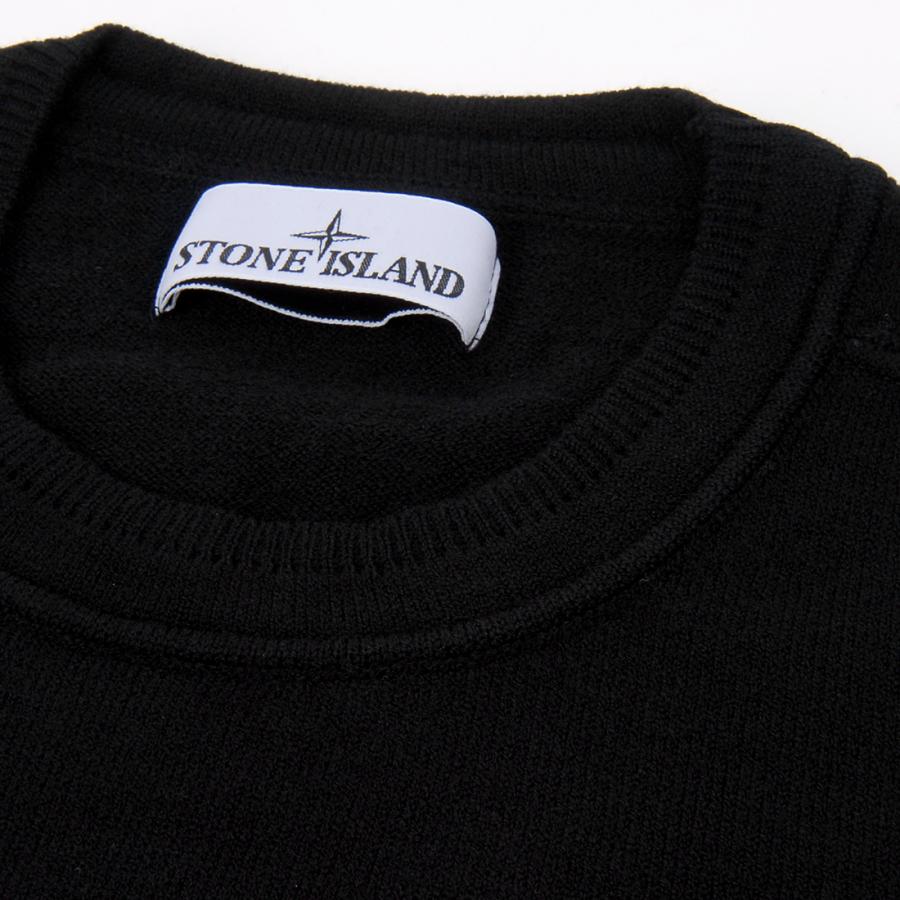 STONE ISLAND ストーンアイランド セーター メンズ ブラック STONE ISLAND ストーンアイランド セーター メンズ ブラック