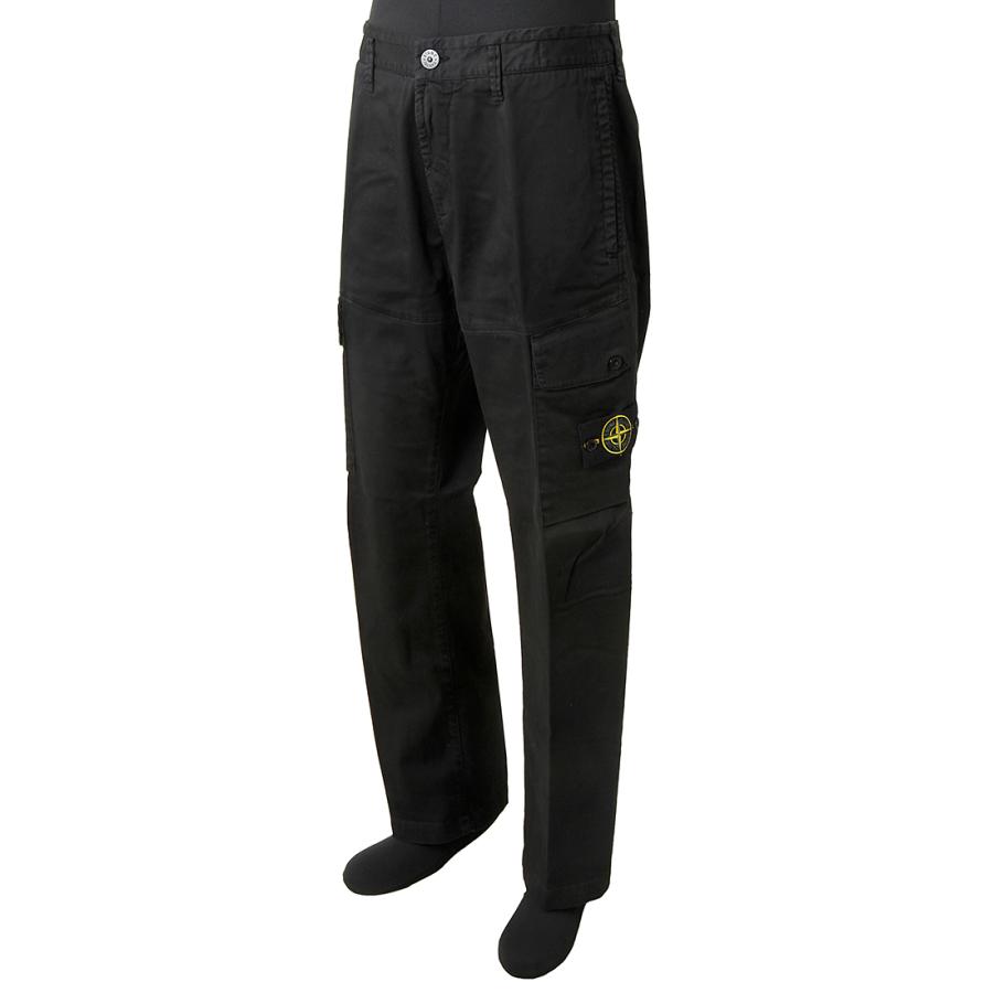 STONE ISLAND ストーンアイランド カーゴパンツ メンズ ブラック STONE ISLAND ストーンアイランド カーゴパンツ メンズ ブラック
