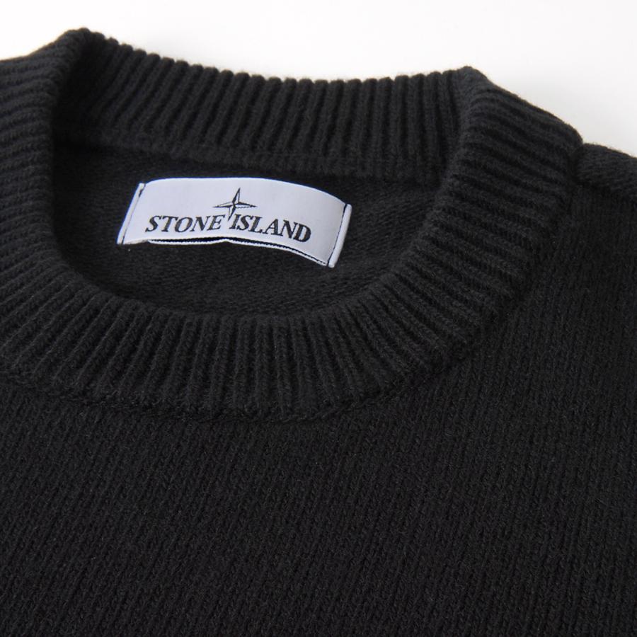 STONE ISLAND ストーンアイランド セーター メンズ ブラック STONE ISLAND ストーンアイランド セーター メンズ ブラック