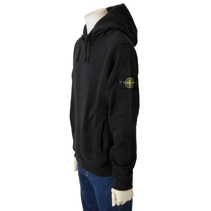 スーパーセール ストーンアイランド STONE ISLAND パーカー メンズ ブラック 811560820 V0029 FELPAの画像