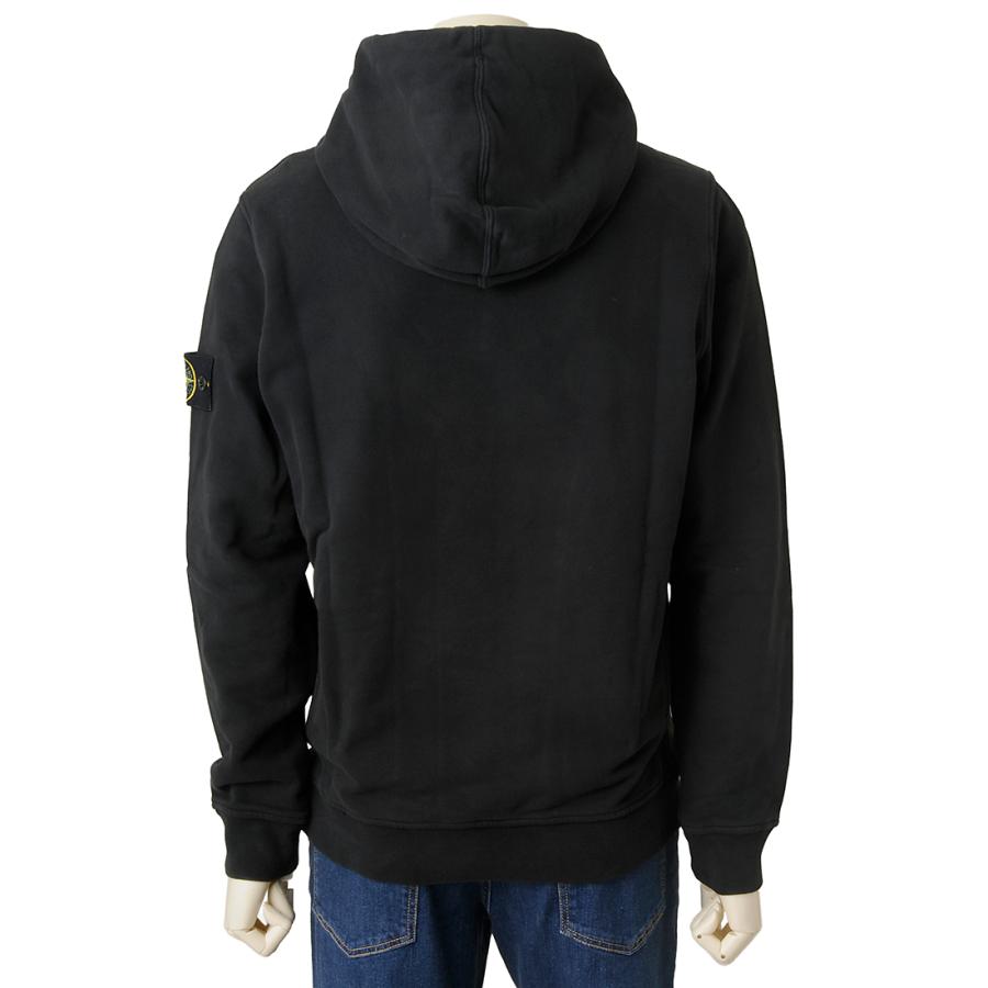 スーパーセール ストーンアイランド STONE ISLAND パーカー メンズ ブラック 811560820 V0029 FELPAの画像