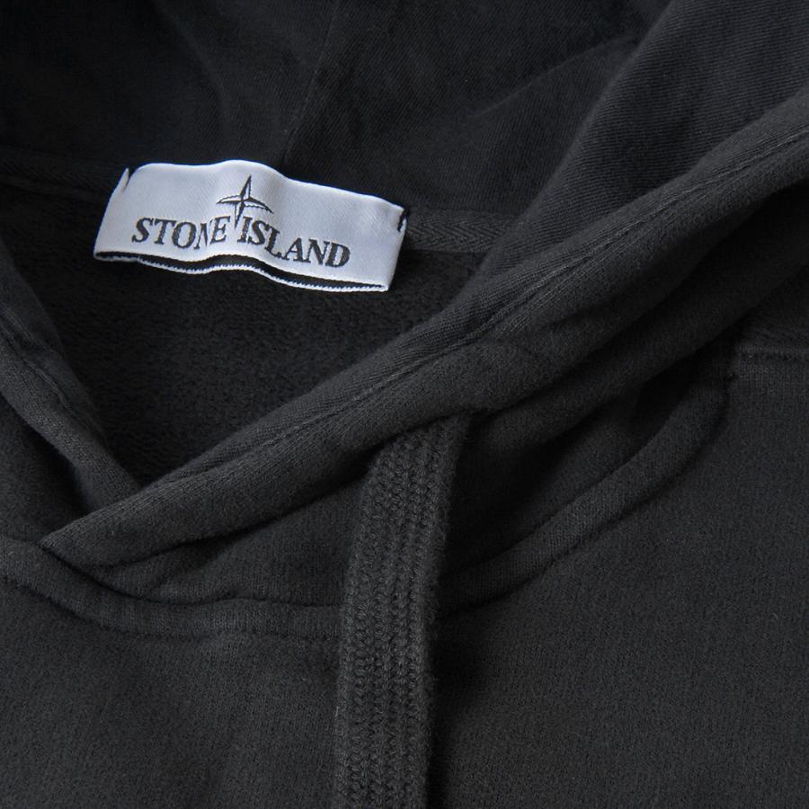 スーパーセール ストーンアイランド STONE ISLAND パーカー メンズ ブラック 811560820 V0029 FELPAの画像