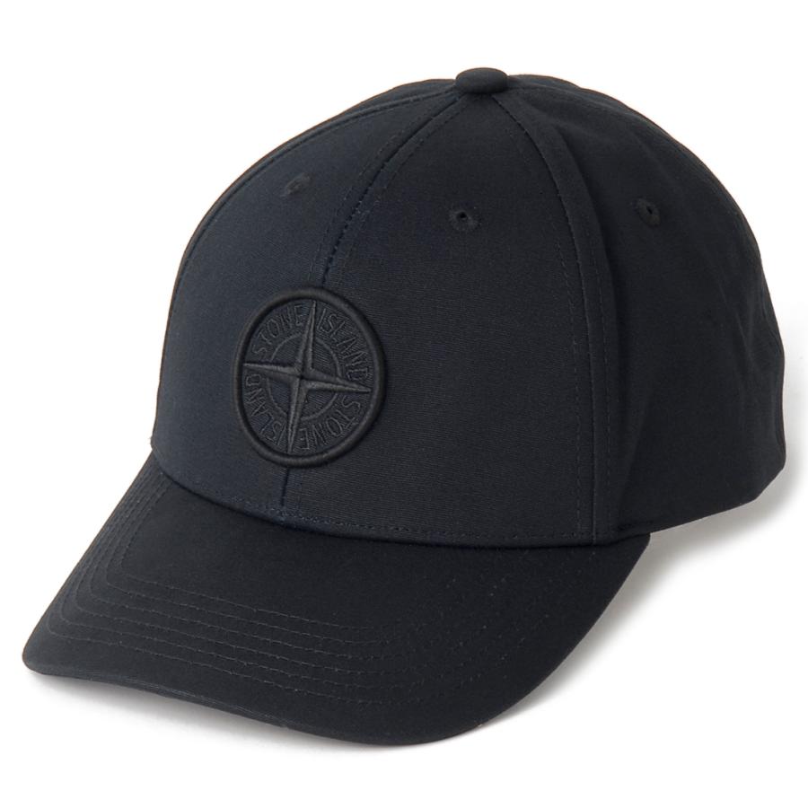 STONE ISLAND ストーンアイランド キャップ ブラック 9100996 STONE ISLAND ストーンアイランド キャップ ブラック 9100996
