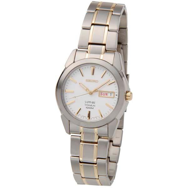 スーパーセール SEIKO セイコー 腕時計 メンズ ホワイト×シルバー SGG733P1 チタンウォッチ 逆輸入モデルの画像