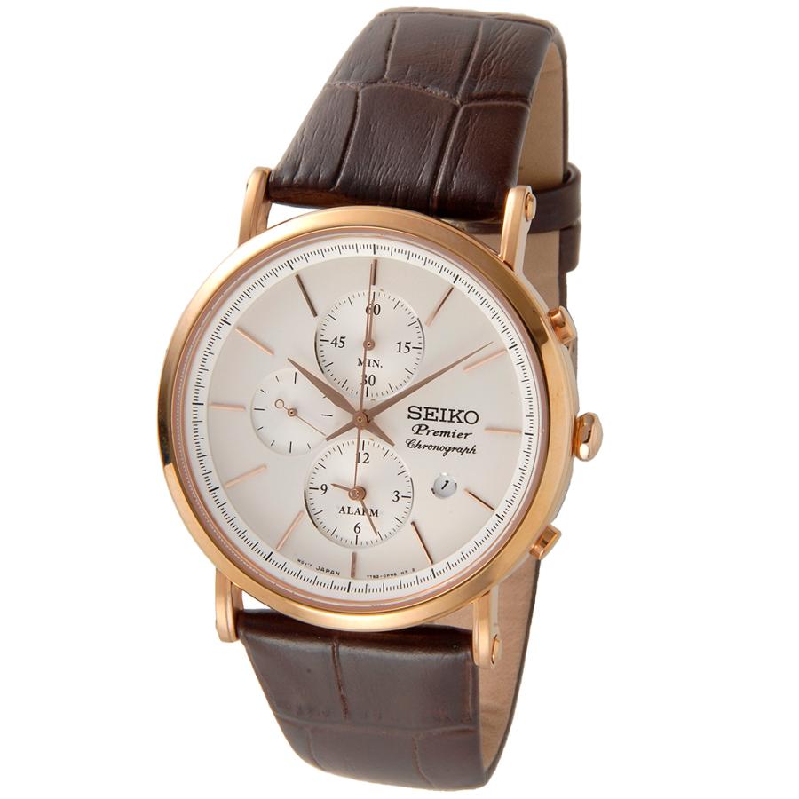 SEIKO セイコー プルミエ クロノグラフ SNAF82P1 Premier メンズ  