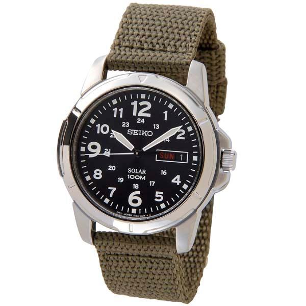 SEIKO（セイコー） メンズ SNE095P2 Solar ソーラー 100M防水 ナイロン