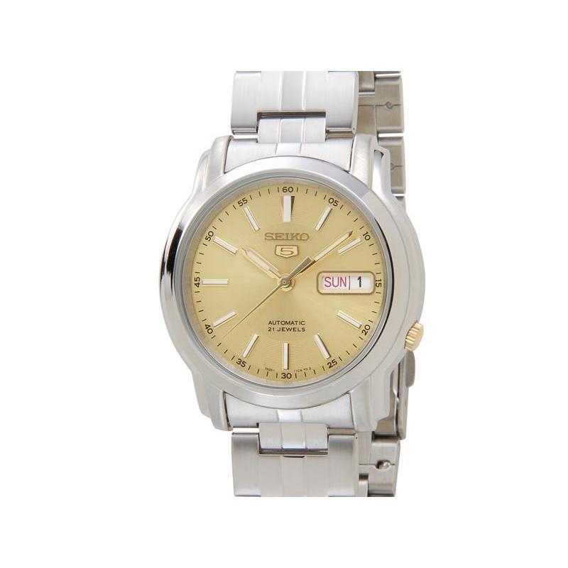 【Ｓ５】SEIKO 自動巻き時計 セイコーファイブ ゴールド/シルバー Seiko 5 セイコー SEIKO 腕時計 セイコーファイブ [日本製] 自動巻(手