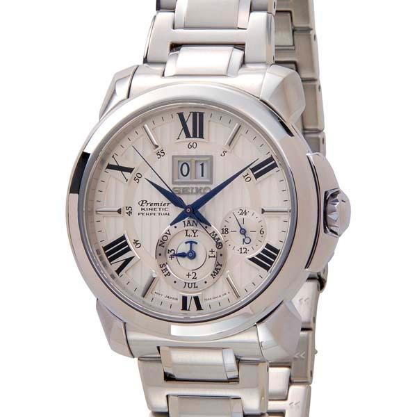 セイコー Seiko Premier プルミエ キネティック シルバー SNP139P1 メンズ 腕時計｜s-select
