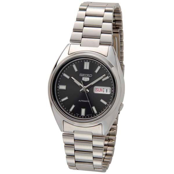 SEIKO セイコー ファイブ メンズ 腕時計 SNXS79K ブラック×シルバー 逆