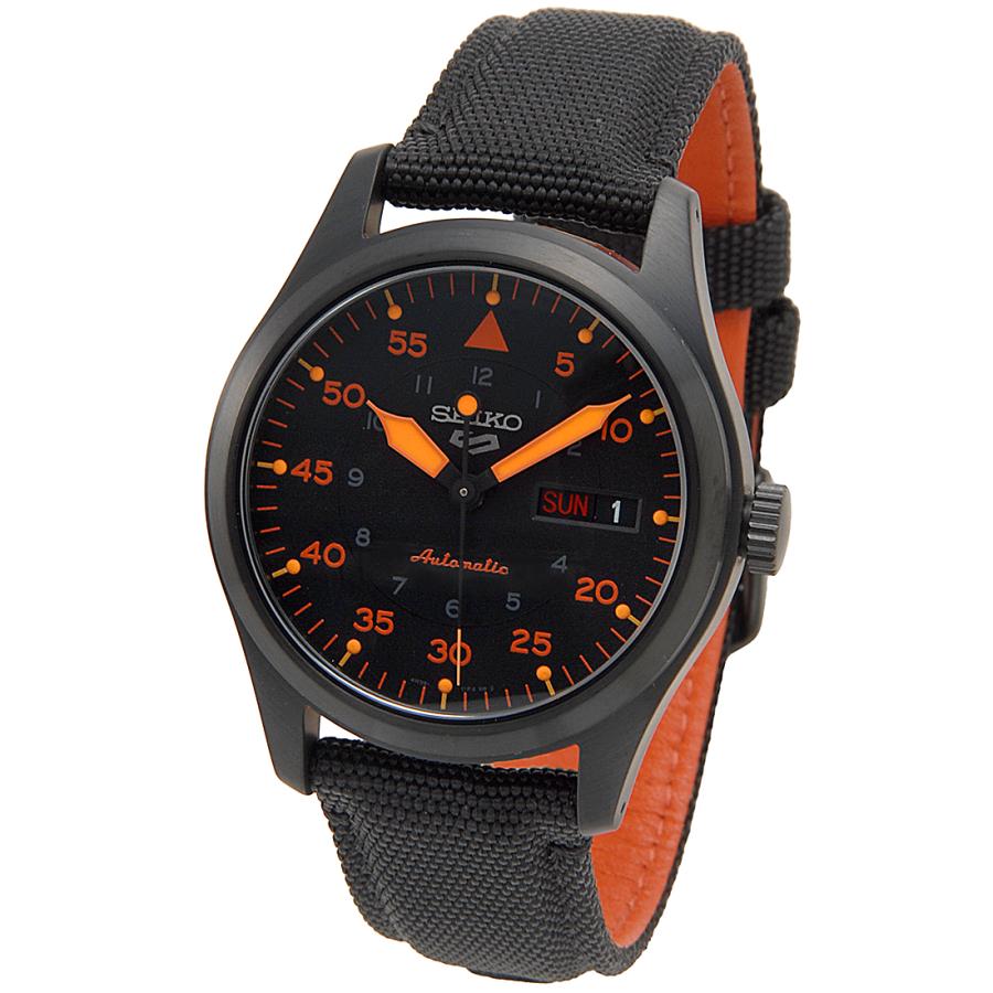 セイコー クォーツ 腕時計 ブラック/オレンジ SEIKO（セイコー） SEIKO 5 セイコーファイブ SRPH33K1 腕時計 メンズ