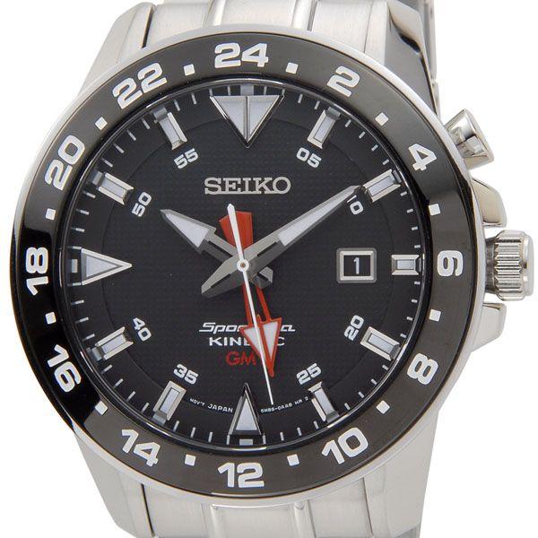 セイコー SEIKO メンズ腕時計 SUN015P1 スポーチュラ キネティック GMT オートクォーツ セイコーウオッチ｜s-select