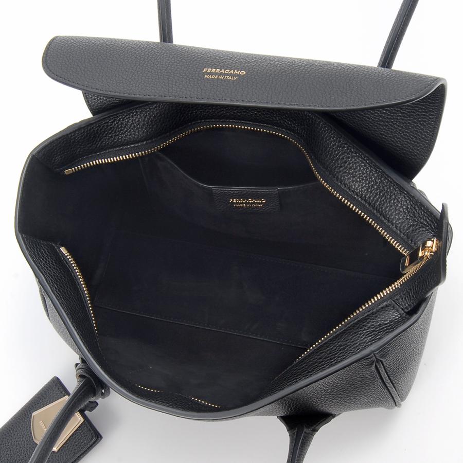 Ferragamo フェラガモ トートバッグ レディース ブラック 21 8953 773169 FLORENCE FERRAGAMO（フェラガモ） トートバッグ レディース ブラック 21 8953