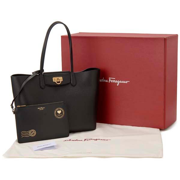 FERRAGAMO（フェラガモ） トートバッグ レディース ブラック 21 I376