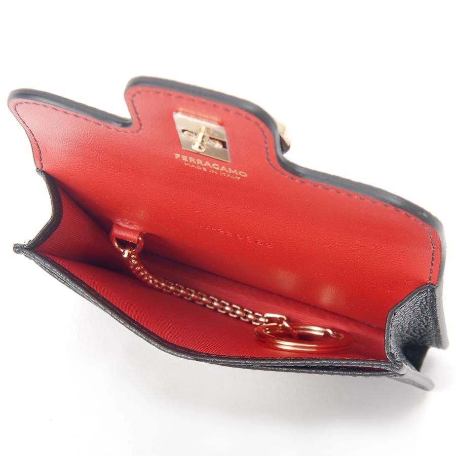 フェラガモ ケース FERRAGAMO（フェラガモ） カードケース レディース ブラック 22 0963
