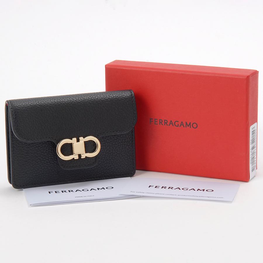 FERRAGAMO（フェラガモ） カードケース レディース ブラック 22 0963