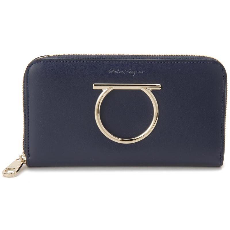 フェラガモ Ferragamo ラウンドファスナー長財布 22D291-693417