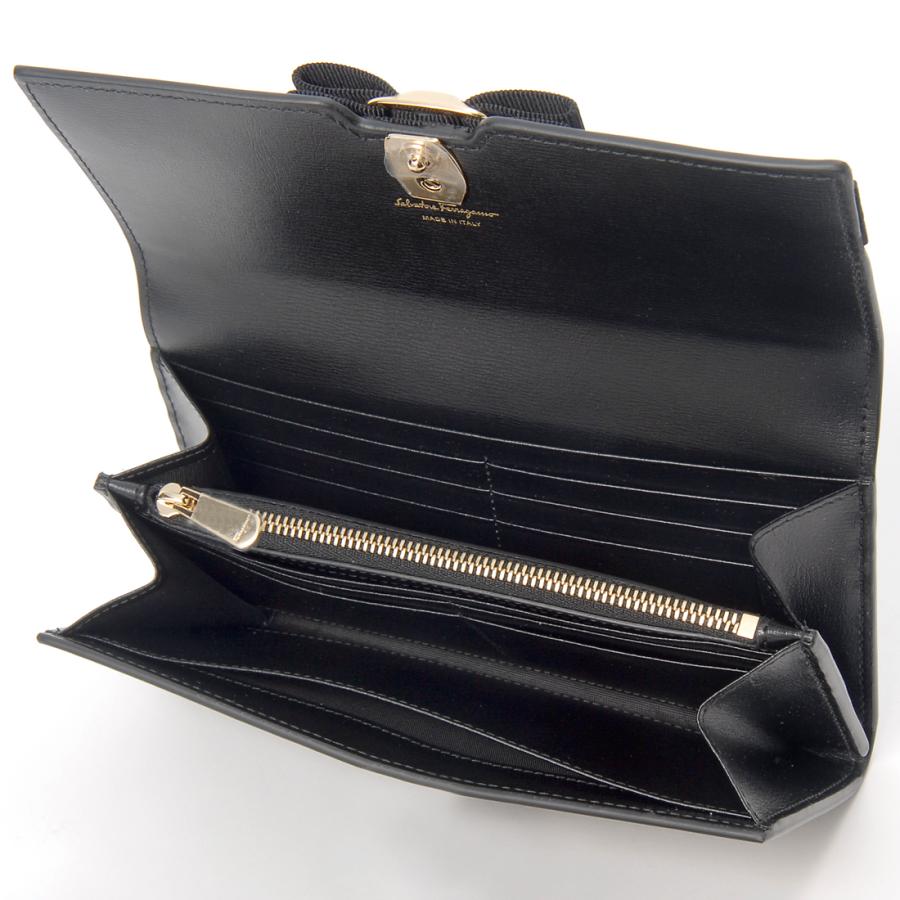 FERRAGAMO（フェラガモ） 長財布 レディース ブラック 22-E008-734541