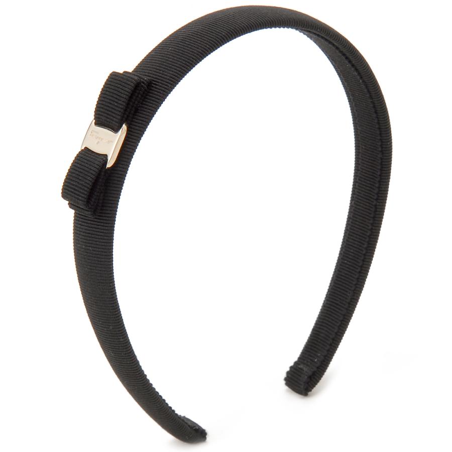 新品 FERRAGAMO 34 0086 430314 カチューシャ FERRAGAMO フェラガモ カチューシャ レディース ブラック 34