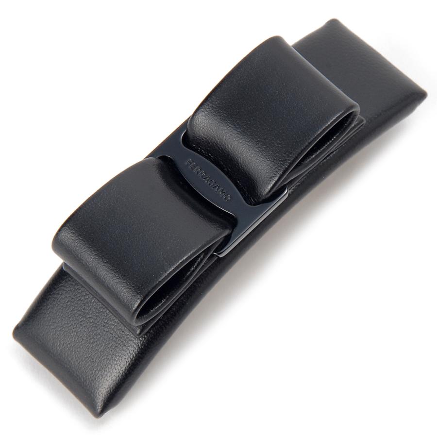 希少 正規品 フェラガモ バレッタ 黒 FERRAGAMO（フェラガモ） バレッタ レディース ブラック 34 0451