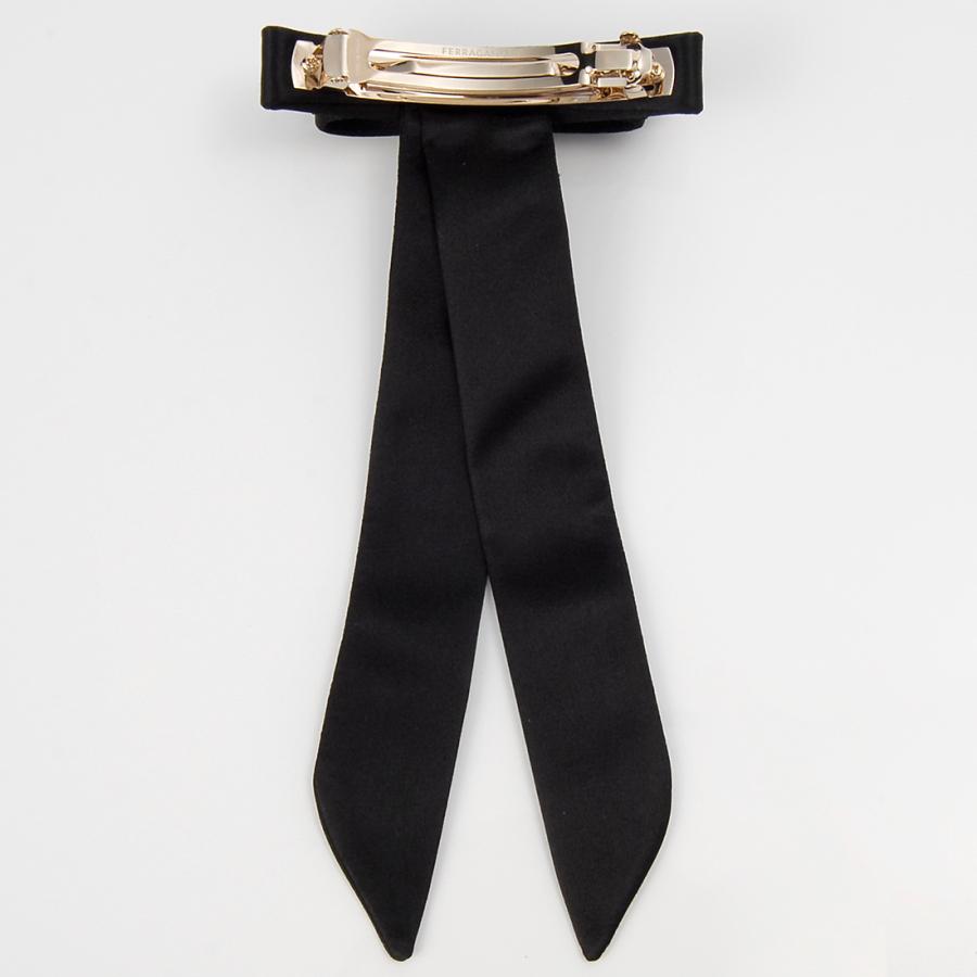 FERRAGAMO ブラックリボン　バレッタ FERRAGAMO（フェラガモ） ヴァラ バレッタ 34 0476 796290 リボン ヘア