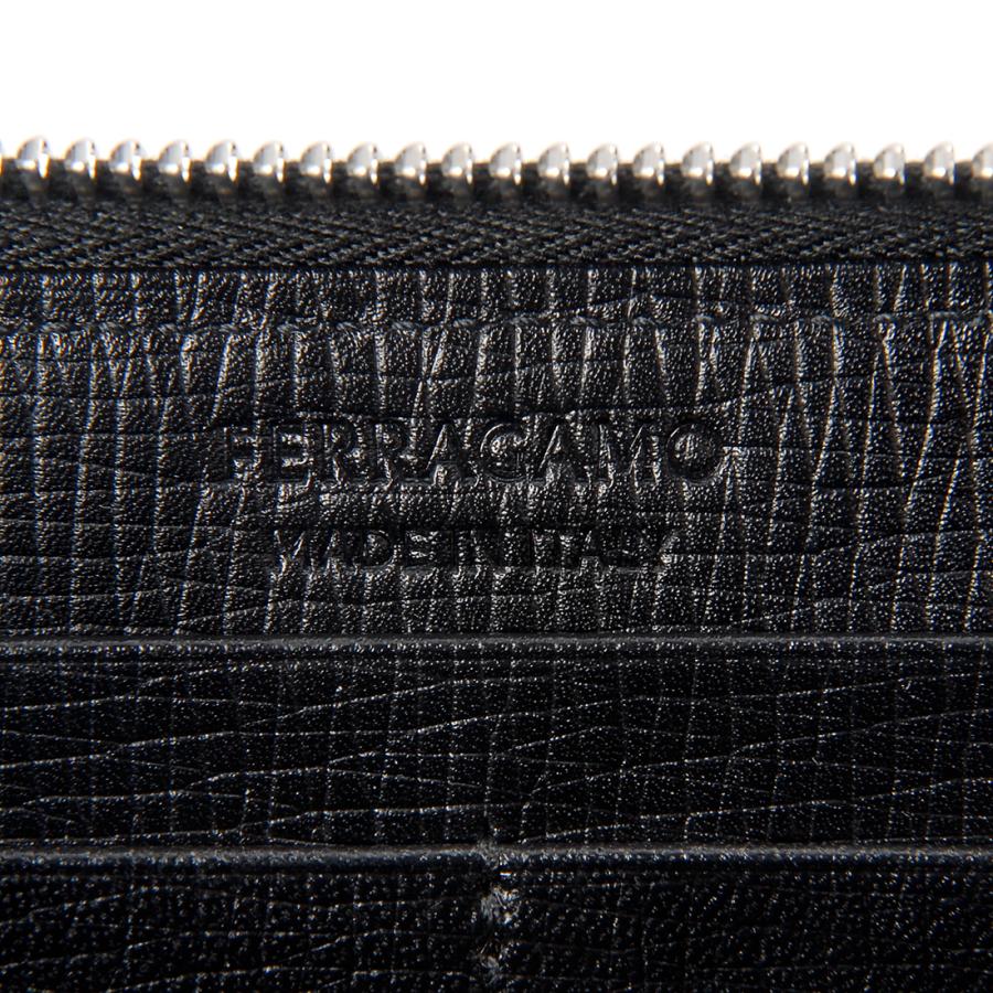 ボーナスストアPlus10％対象店 フェラガモ Ferragamo 長財布 メンズ ブラック 66 1225 763280 LINGOTTO NEW REVIVALの画像
