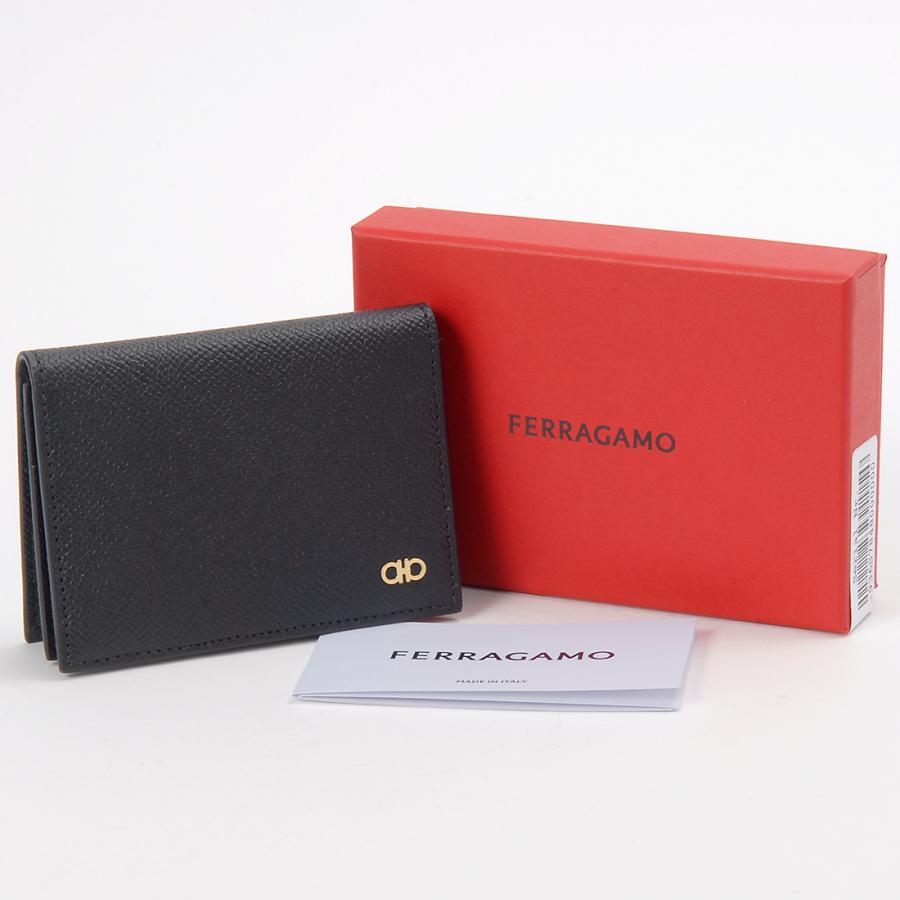 FERRAGAMO（フェラガモ） カードケース メンズ ブラック 66 1607