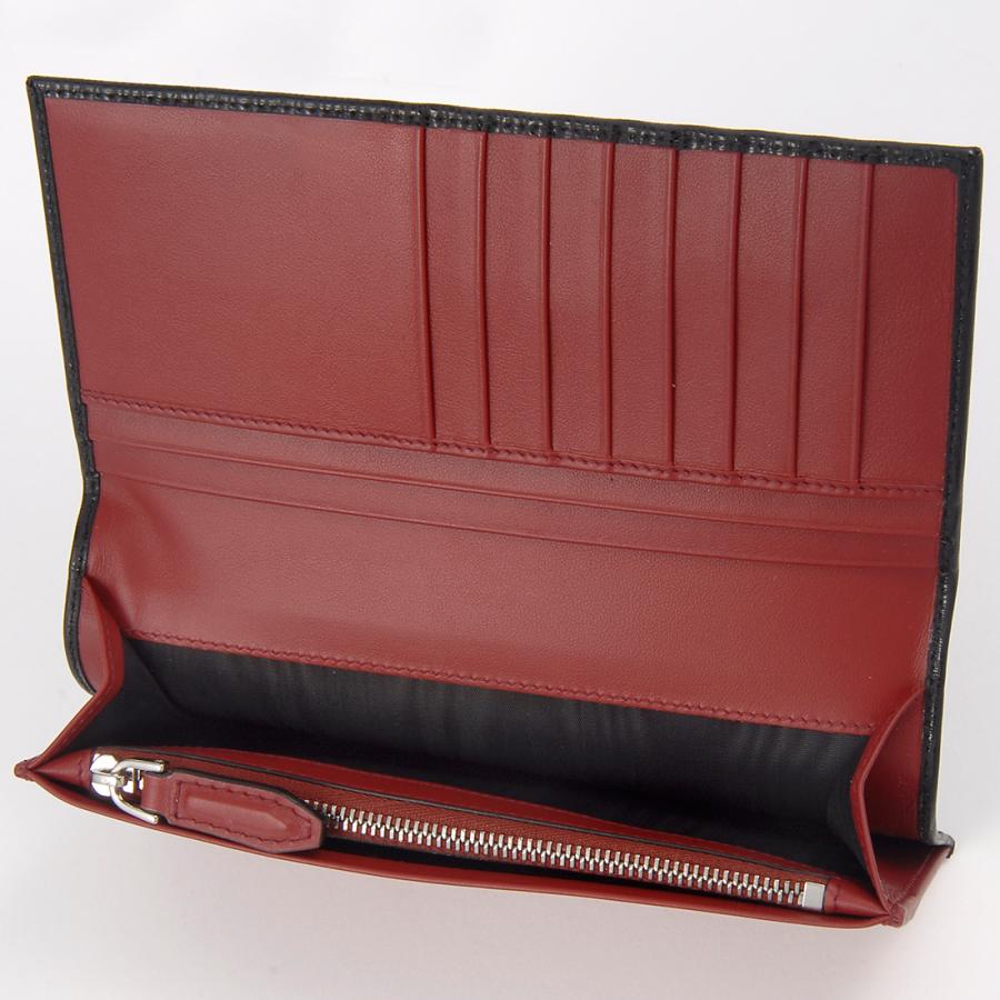 フェラガモ Ferragamo 長財布 メンズ ブラック 66 A069 686018 REVIVAL GANCIO BICOLORの画像