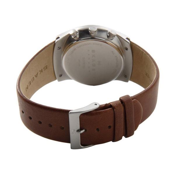 スカーゲン SKAGEN メンズ 腕時計 SKW6085 KLASSIK Leather クラッシック レザー グレー ブラウン レザーベルト 革ベルト ブランド｜s-select｜03