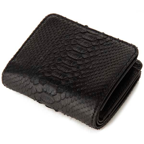 SNJN1142 パイソン折り財布 訳あり 小キズあり パイソン 二つ折り財布 ヘビ革 本革 SNJN1142 開運