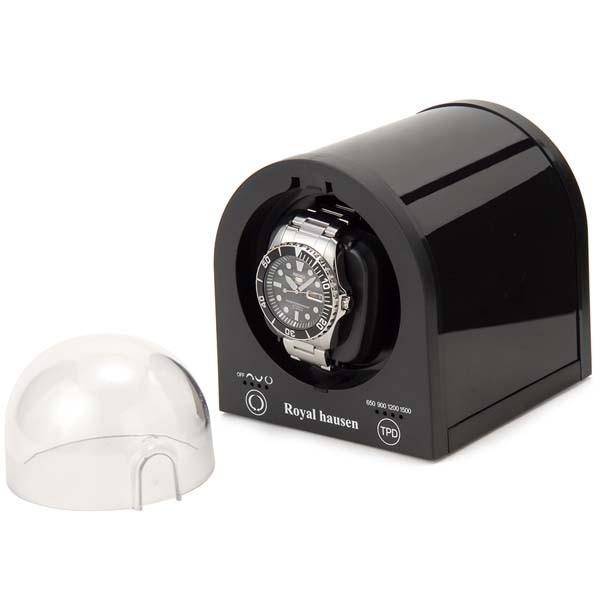 バレンタインセール 公式 ロイヤルハウゼン Royal hausen ワインディングマシーン ウォッチ ワインダー 1本用 SR115BK ブラック |  | 03