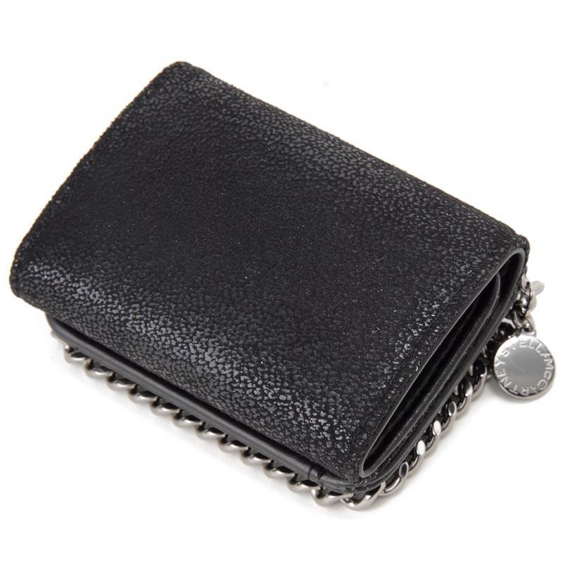 新品 ステラマッカートニーファラベラ 三つ折財布 ブラック 【公式通販】