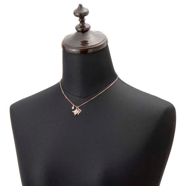 スワロフスキー　Swarovski Symbolic Star ネックレス Symbolica ペンダント, 星, ホワイト, ローズゴールドトーン