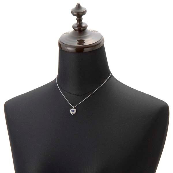 SWAROVSKI（スワロフスキー） ネックレス レディース シルバー×ブルー