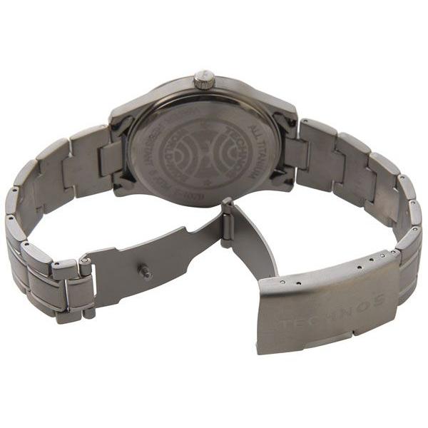 テクノス TECHNOS T1079IB チタンブレス クォーツ ブラック×シルバー メンズ腕時計｜s-select｜03