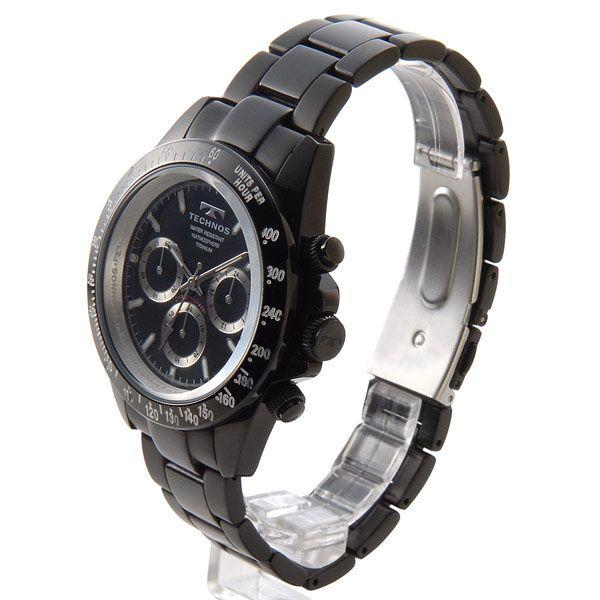 テクノス TECHNOS 腕時計 T4322BB オリジナルモデル フルチタン製 クロノグラフ 軽量92ｇ ブラック メンズ ブランド｜s-select｜02