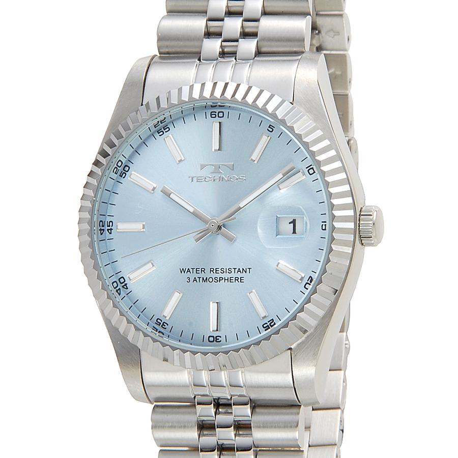 TECHNOS（テクノス） TECHNOS T6C10SI メンズ 腕時計 アイスブルー : s